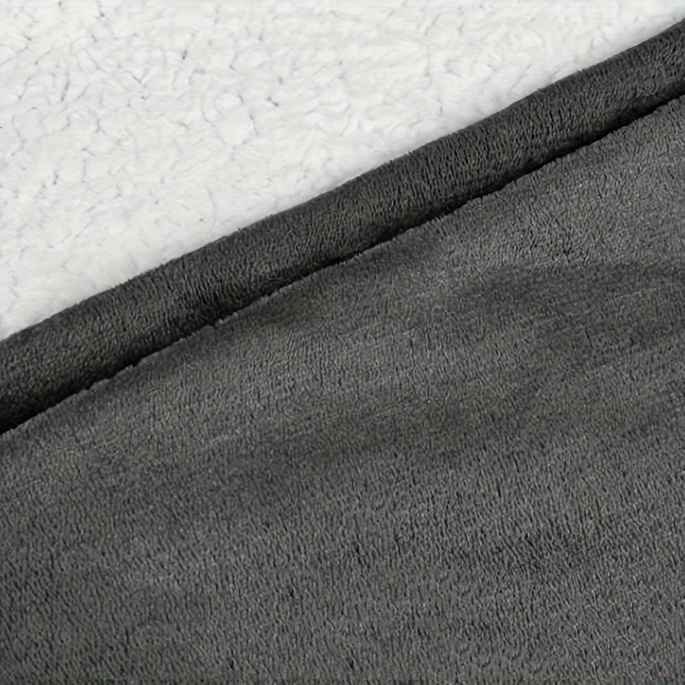 Cozy Oversized Hoodie Blanket - Ultra Soft Sherpa Fleece, Reversible Wearable Sweatshirt with Kangaroo Pocket, Machine Washable