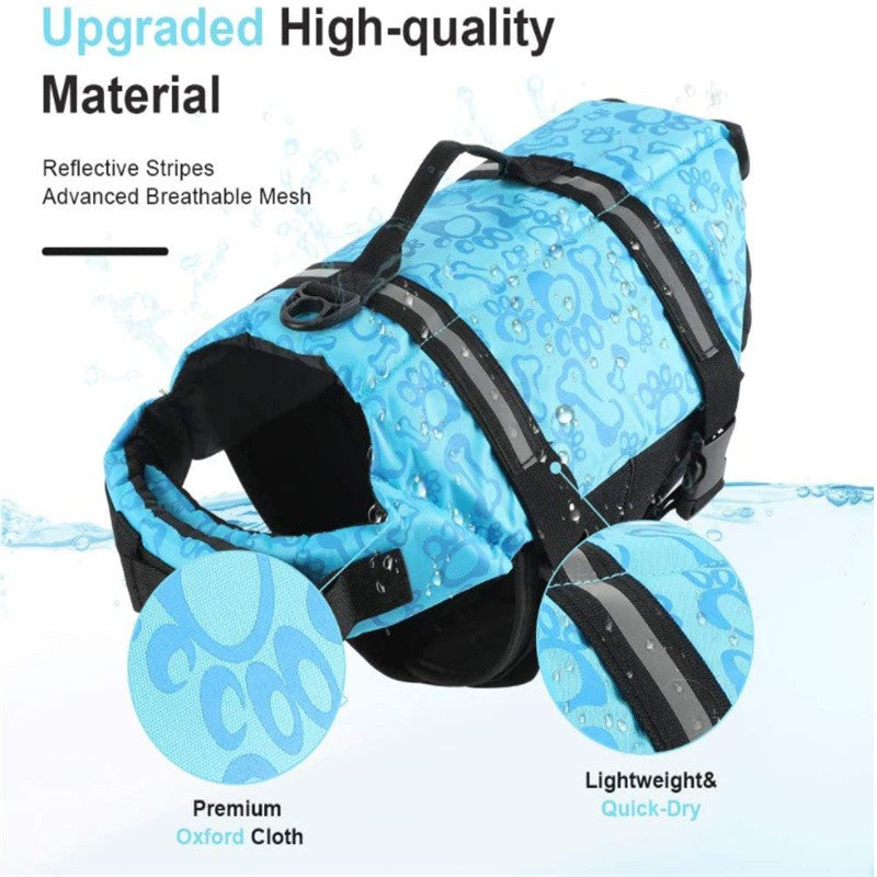 Premium Dog Life Jacket with Ergonomic Handle – Adjustable and Buoyant for Maximum Water Safety