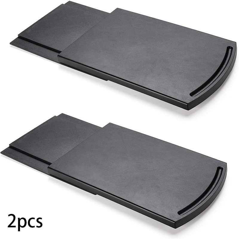 Sliding Coffee Machine Tray - 12" Rolling Tray for Coffee Pots, Blenders, and Toasters with Smooth Rolling Wheels