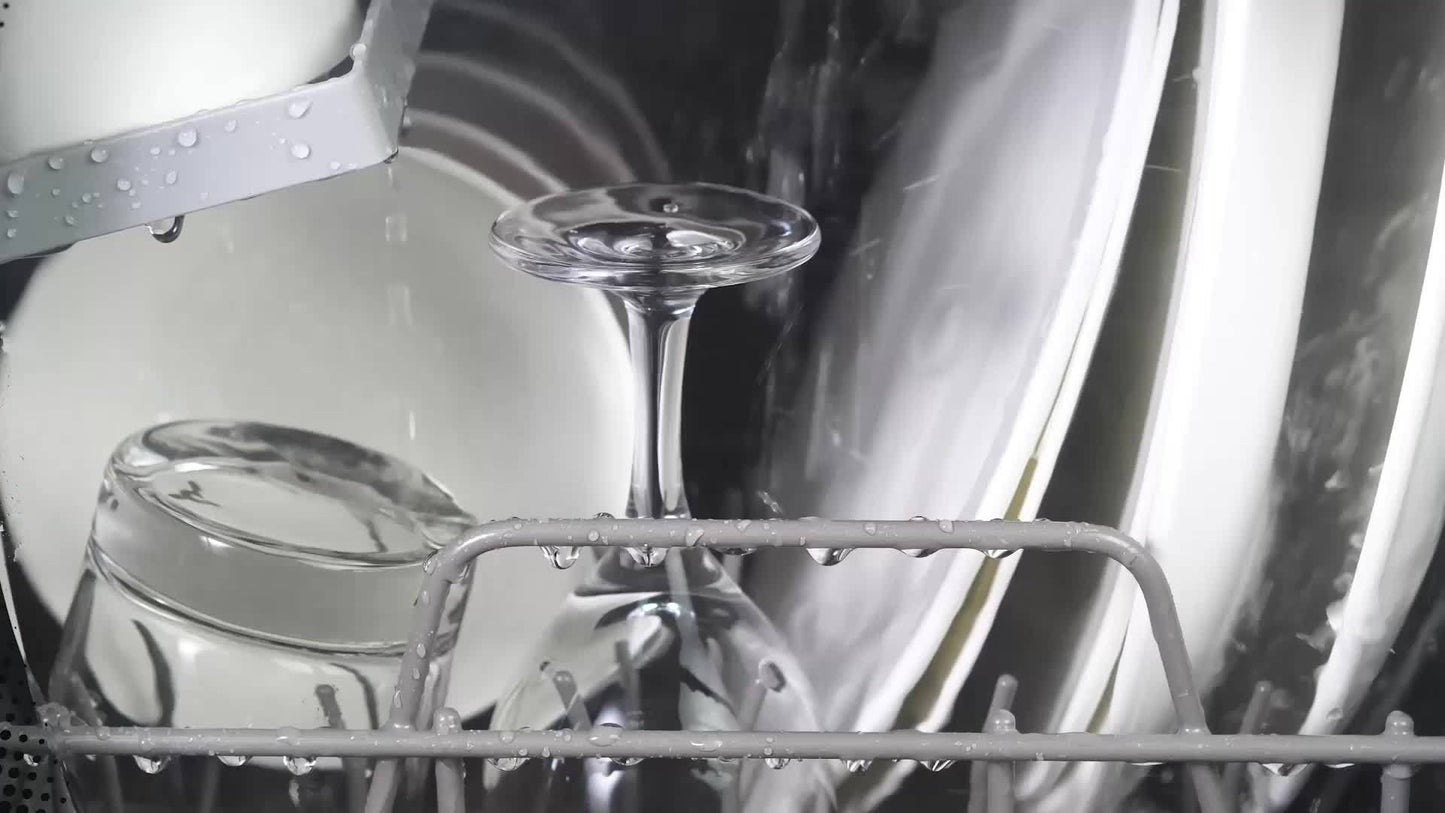 AE-TDQR03 Portable Countertop Dishwasher – Compact Mini with 5L Water Tank, Air-Dry Function, 5 Washing Programs – Baby Care, Glass and Fruit Wash, White/Black