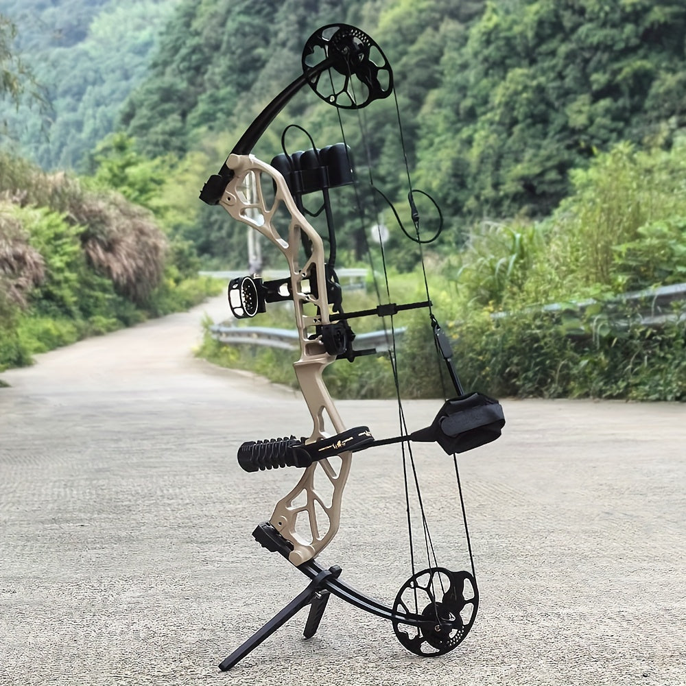 GRwolf Compound Bow Set β Hunting & Archery Kit with Accessories β 19-30" Draw Length, 19-70 Lbs Draw Weight, Up to IBO 320 FPS β No Bow Press Needed β USA-Made Bow Limbs