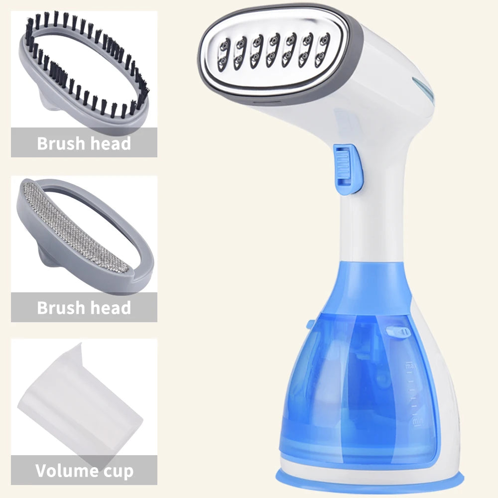 saengQ Handheld Garment Steamer – 1500W Electric Fabric Steamer, 280ml Portable Fast-Heat Vertical Steam Iron for Clothes
