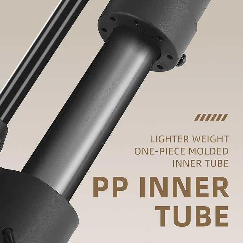 WEST BIKING MTB Bicycle Pump - 80 PSI Manual Air Pump for Balloon Tire Inflation - Schrader Valve Floor Pump Cycling Accessory