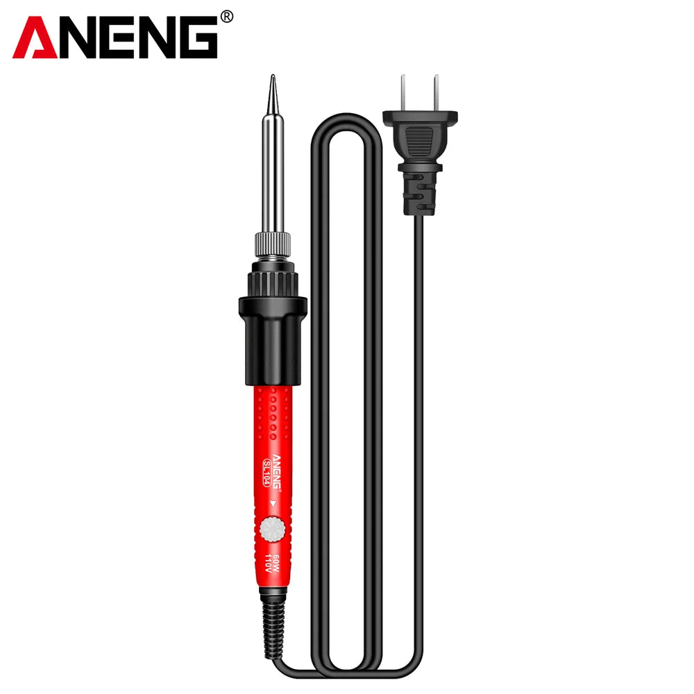 ANENG SL104/SL105 Electric Soldering Iron – Professional Digital Display, Adjustable Temperature Portable Kit for Welding & Soldering Repair