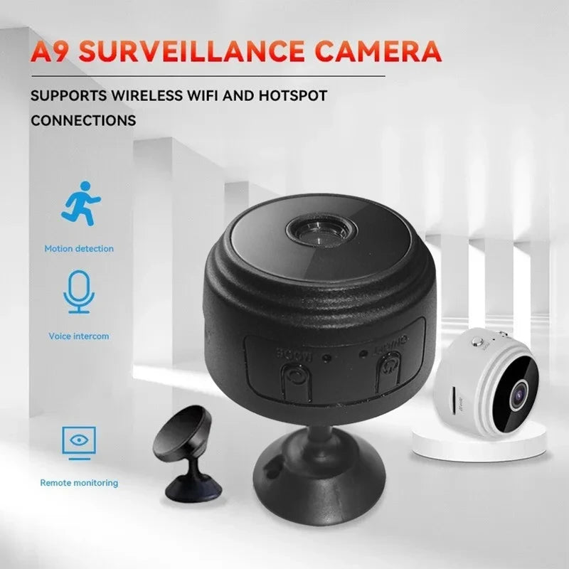A9 WiFi Mini Camera — Wireless Security Video Recorder for Smart Home, Infant & Pet Monitoring