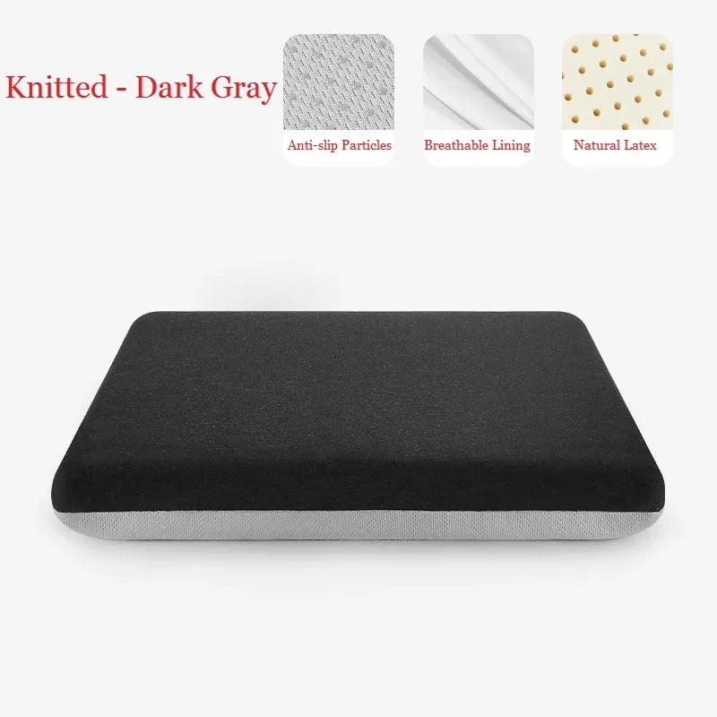 JFLEGAL Thailand Natural Latex Cushion – Washable Square Seat Pad for Buttocks Pain Relief, Office Chair Cushion Cojin