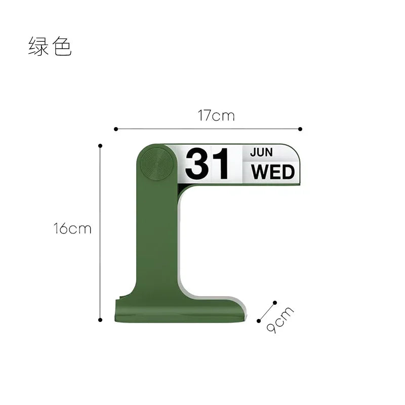 INS Design Desktop Flipping Calendar 2025-2024 – Creative Modern Office & Living Room Decor