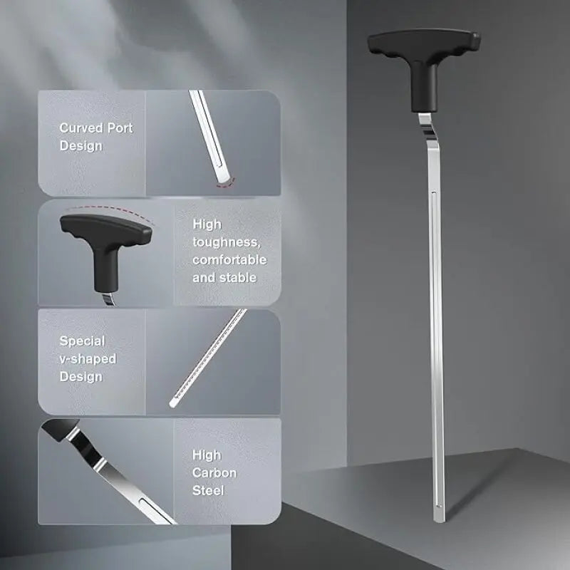 Golf Grip Removal Tool – V-Groove Grip Remover Saver for Standard Length Grips, Golf Grip Kit & Tools