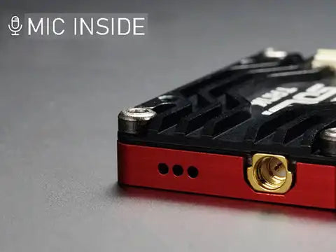 RUSH Solo Tank 5.8G VTX Video Transmitter – 1.6W High Power with Built-in Microphone & CNC Heat Dissipation for RC FPV