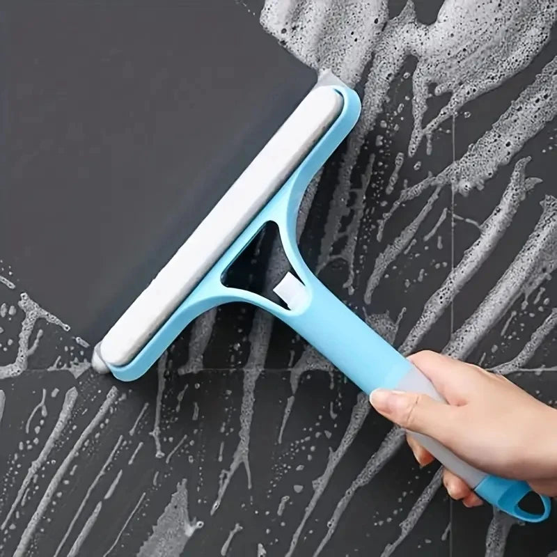3-in-1 Multi-Function Glass Cleaner – Household Mirror Scraper with Watering Can & Window Scraper Tool