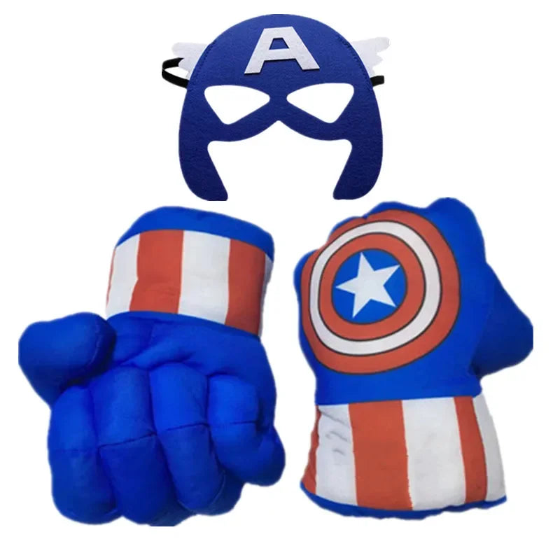 Kids Cartoon Foam Boxing Gloves – Superhero Costume Party Punching Gloves | Dress-Up Fighter Props