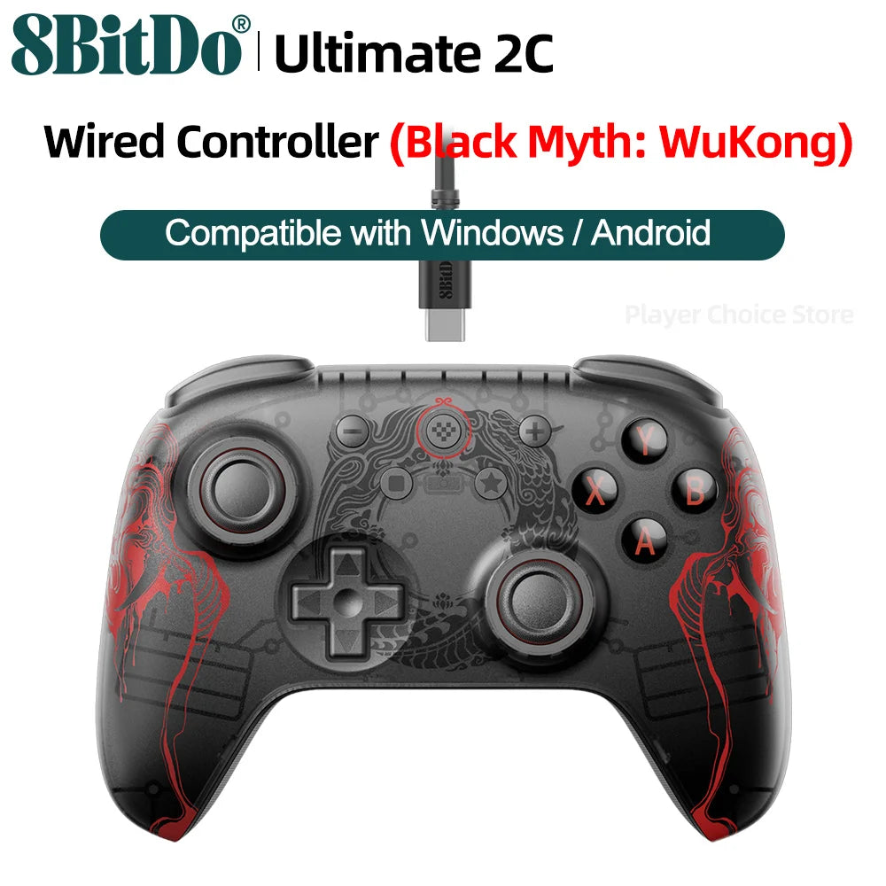8BitDo Myth Wukong Ultimate 2C Gamepad - Wireless & Wired Gaming Controller for PC, Windows 10/11, Steam, Raspberry Pi & Android