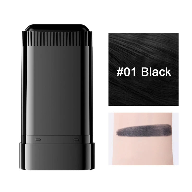 3-Color Hair Dye Stick – Disposable Gray Hair Covering for Roots, No Color Loss