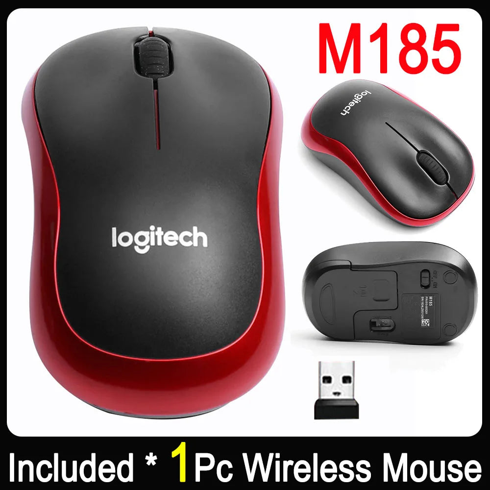 Logitech M330 Wireless Gaming Mouse - 2.4GHz USB, 1000DPI, 3-Button Optical Mouse for Laptops & PCs