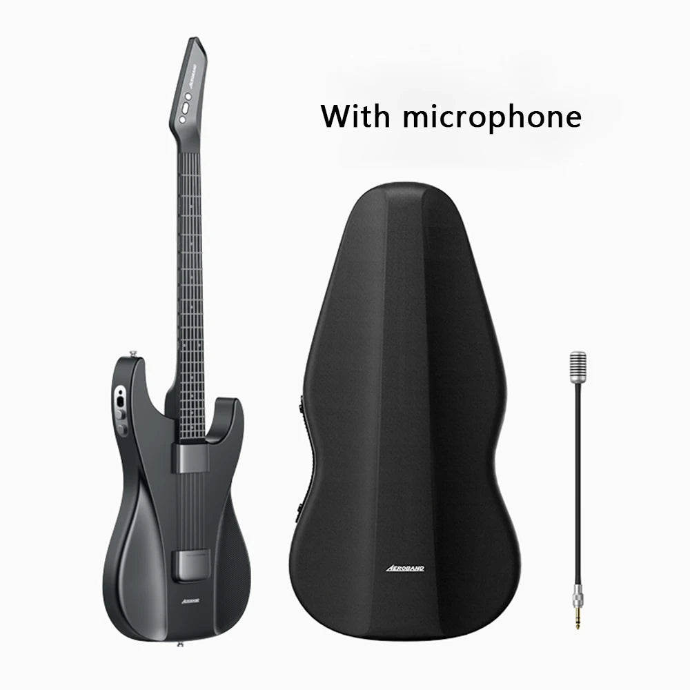 AeroBand Painless Guitar – Smart Silicone Strings with Bluetooth, 8 Sounds, USB MIDI Function, Perfect Gift for Adults