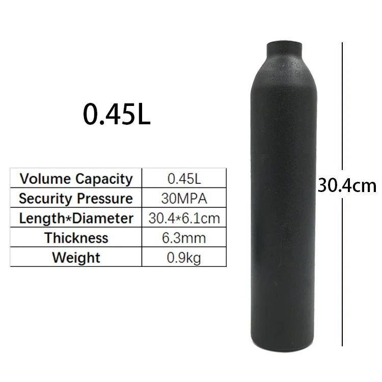High-Pressure Bottle Thread M18*1.5 — 30PMA CO2 & Oxygen Tank Connector for Diving, Aquarium, and Soda Drink Cylinders