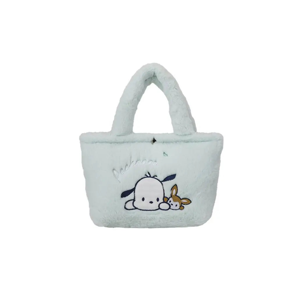 Sanrio Anime Plush Handbag – Hello Kitty, My Melody, Cinnamoroll & Kuromi Shoulder Cosmetic Bag