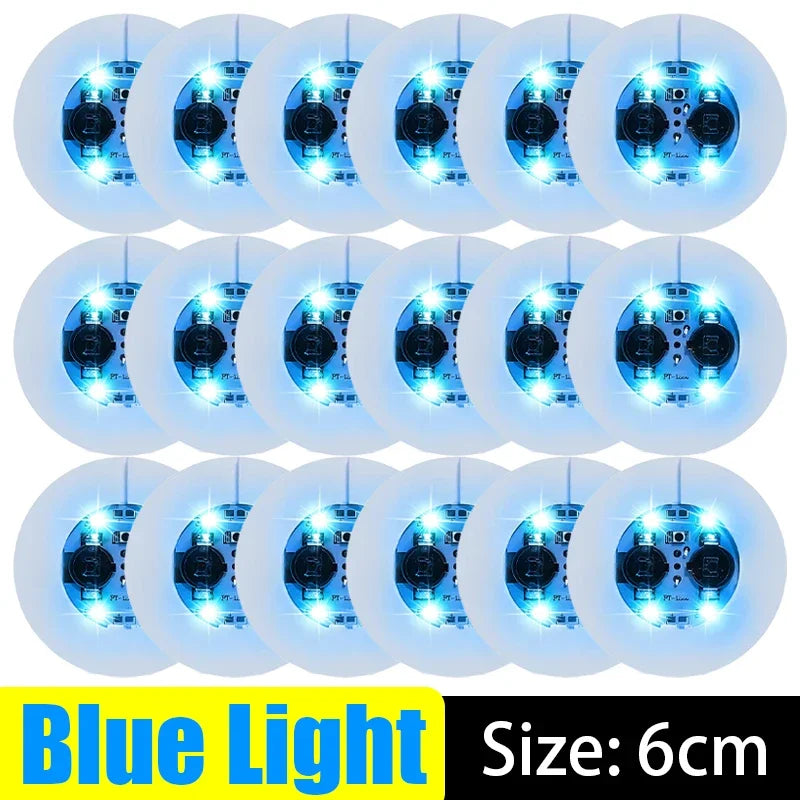 LED Luminous Cup Stickers — 6cm Bottle & Glass Coaster Lights for Bar, KTV, Wedding, Party Decoration (1/50PCS)