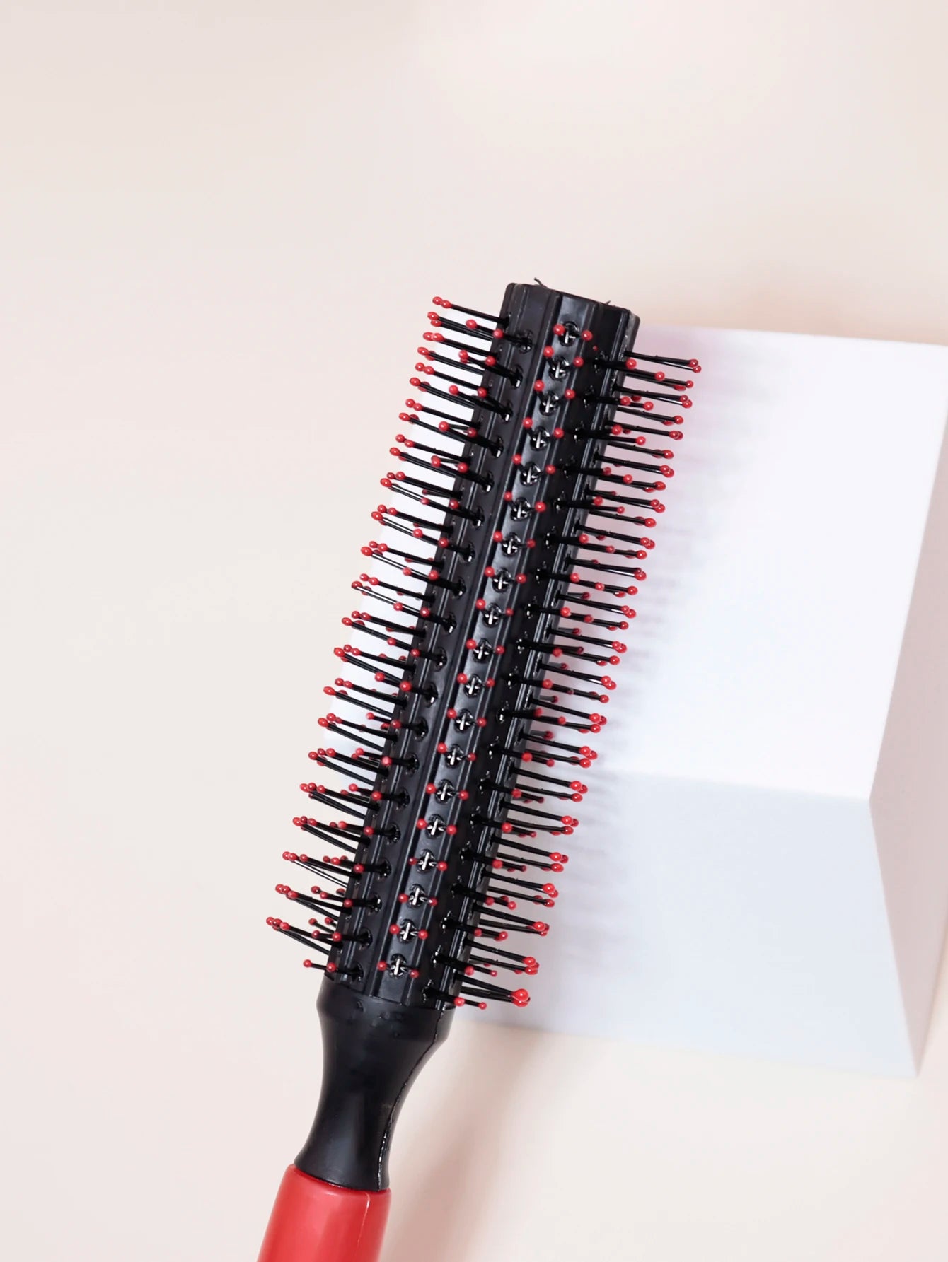 Professional Anti-Static Cylindrical Curly Hair Styling Comb – Nylon Bristle Roller for Real Hair & Wigs