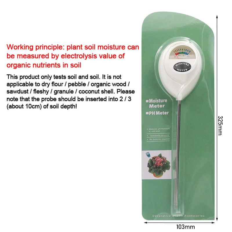 Home Gardening Soil Humidometer - Soil Moisture Meter Hygrometer Probe for Accurate Watering Test - Essential Measuring Tool