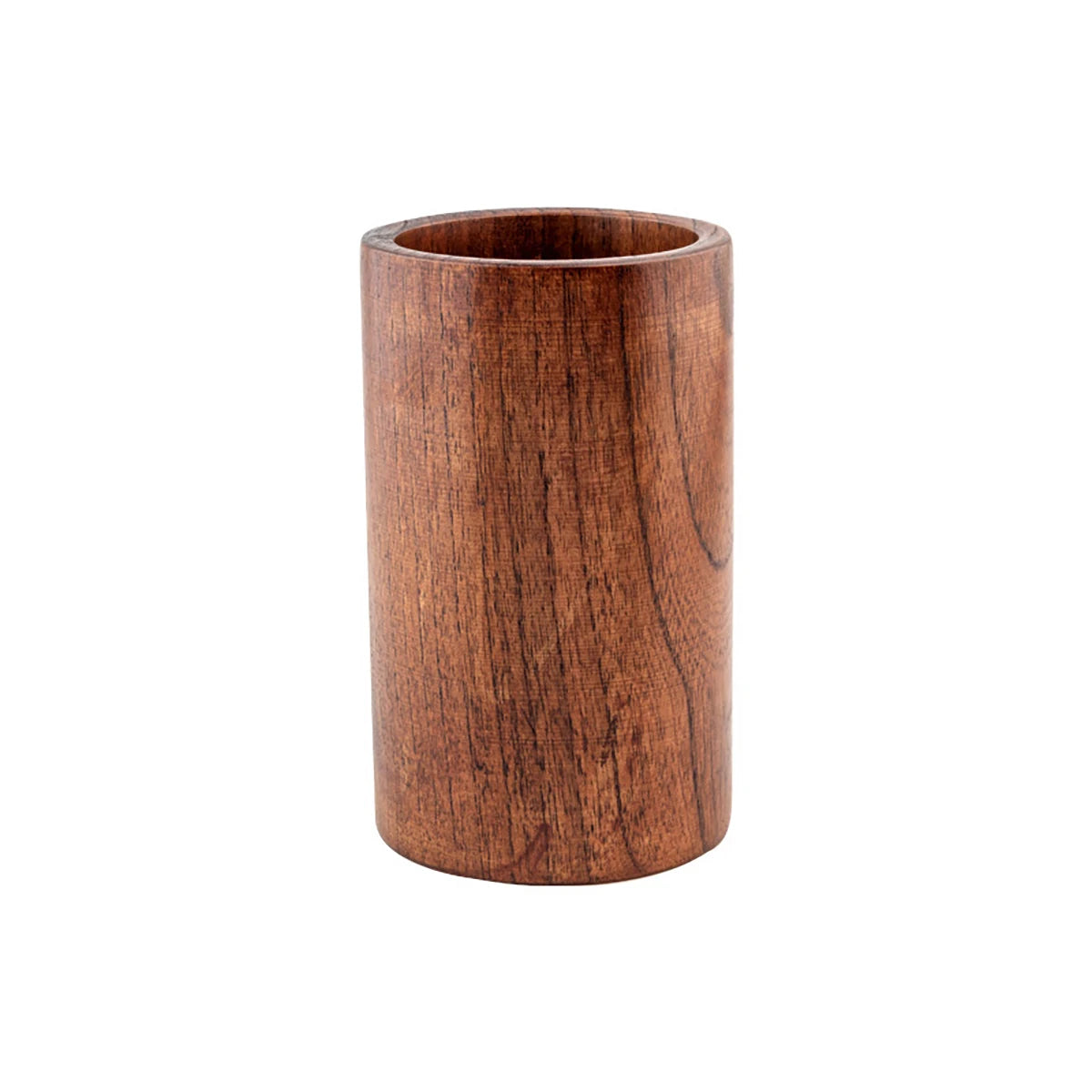 Wood Kitchenware Cooking Set – Household Spatula, Spoon, Fork & Salad Utensils with Storage Bucket