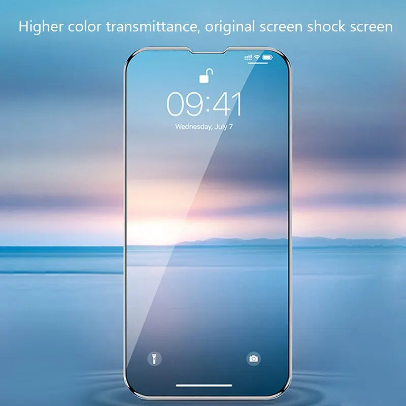 4PCS Full Cover Tempered Glass Screen Protector for iPhone 14 Pro Max, 14 Plus, 15 - Compatible with iPhone 13 Pro Max, 12, 11, 13 Mini