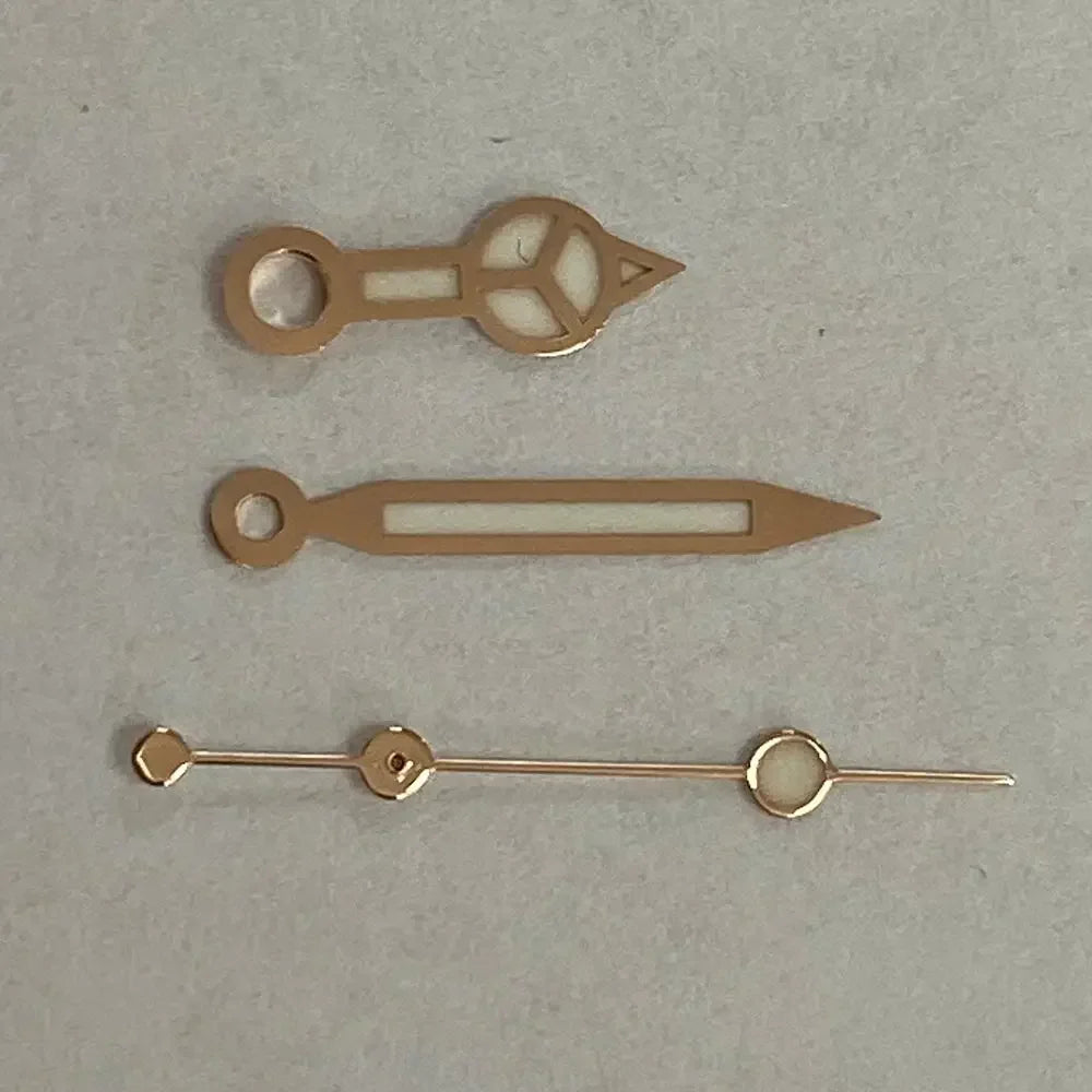 Blue Luminous Watch Hands for NH35/NH36 Movement – 3-Hand Custom 904L Stainless Steel Replacement for Japan Watches