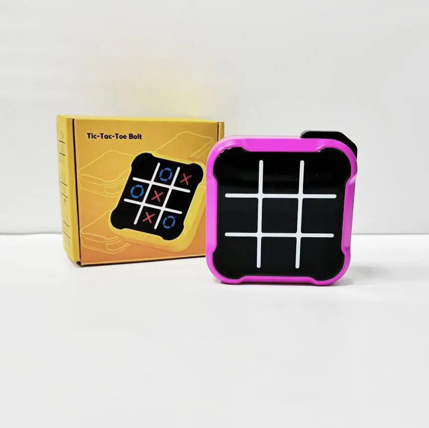 Tic Tac Toe Electronic Game – Noughts & Crosses Memory Training Toy, Portable Travel Game for Kids & Adults