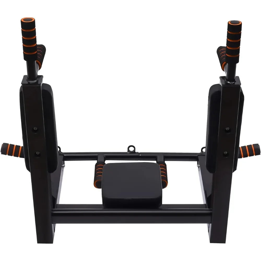 Multi-Grip Wall Mount Pull-Up Bar & Dip Station – Heavy-Duty Home Gym Fitness Equipment