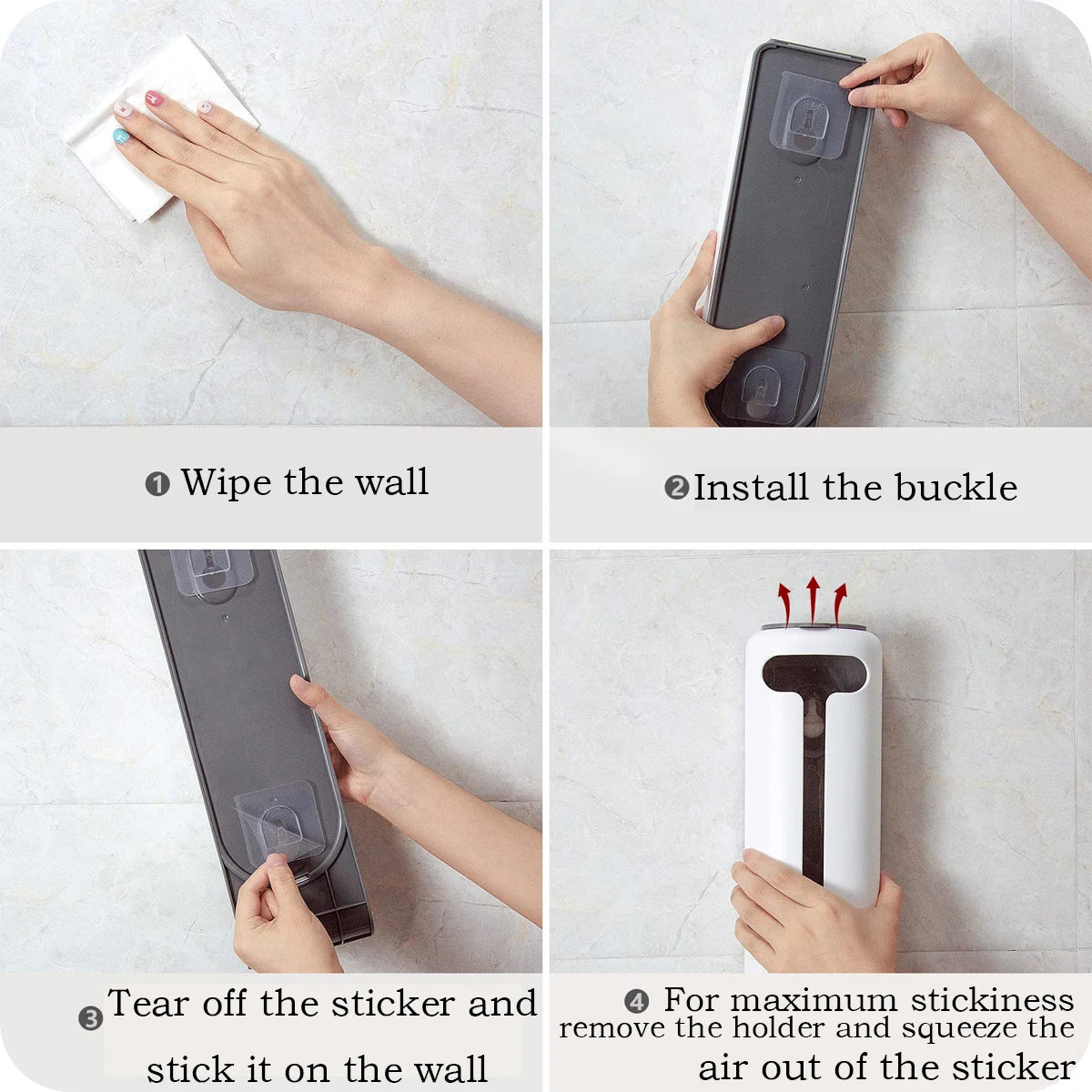 Wall-Mounted Kitchen Grocery Bag Holder - Convenient Plastic Bag Dispenser and Organizer, Space-Saving Old Bags Saver