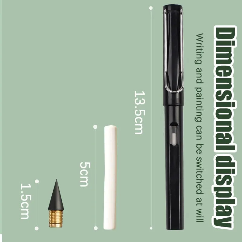 Eternity Pencils Set - 17pcs Infinity Pencils, No Sharpening, No Ink - Kawaii Unlimited Pens for Art Supplies and School Stationery