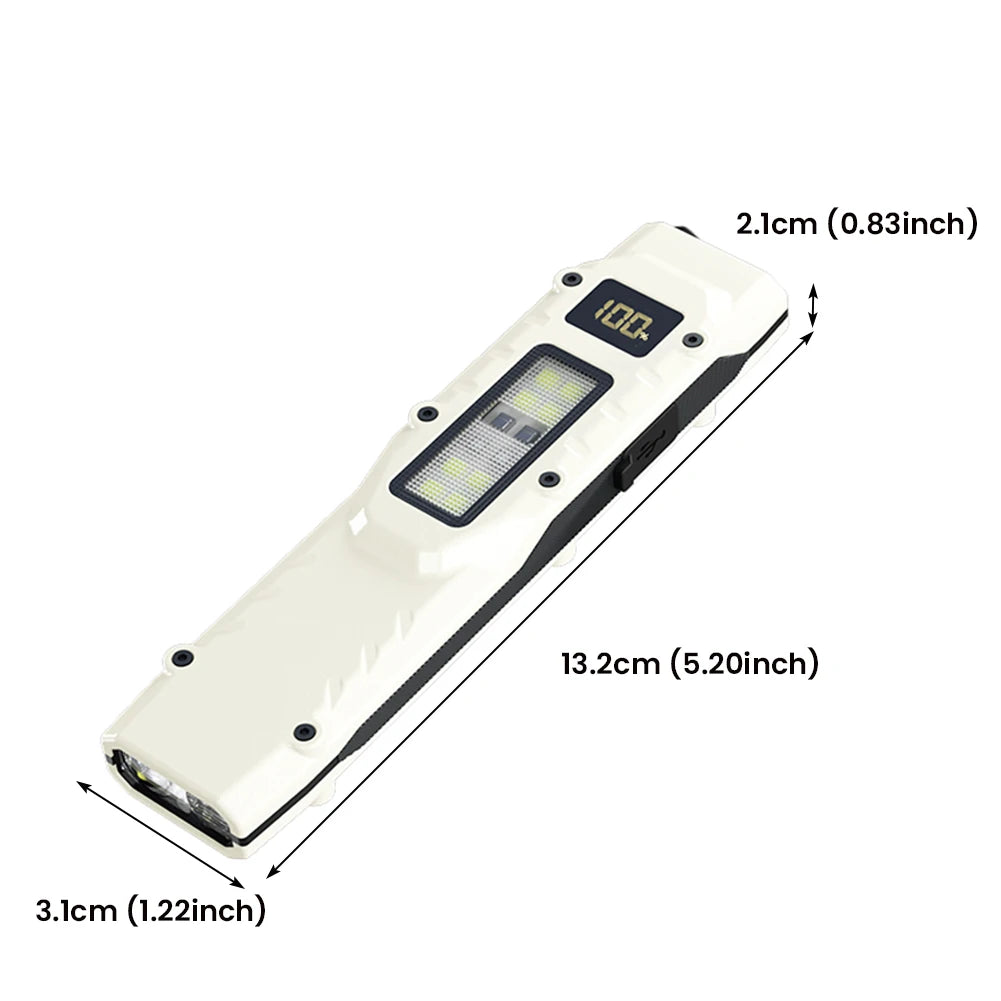 LED Ultra Slim Mini Flashlight – 1200LM Portable Pocket Light with Pen Clip, IPX44 Waterproof for Camping and Hiking