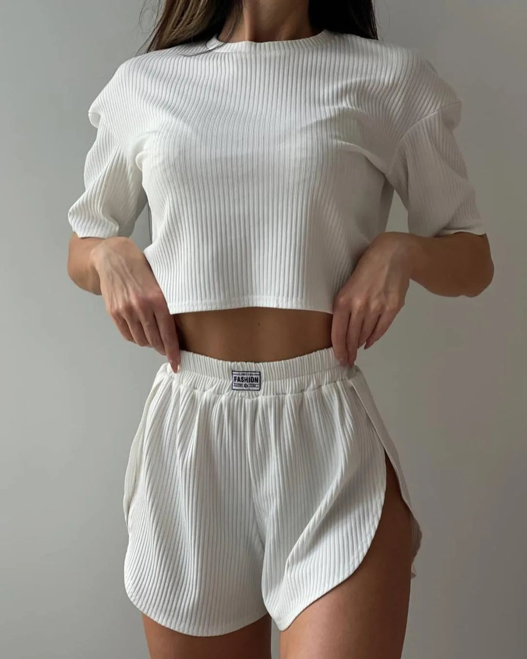 Women's Two-Piece Pajamas Set – Comfortable Sexy Short Sleeve Top and Shorts Homewear