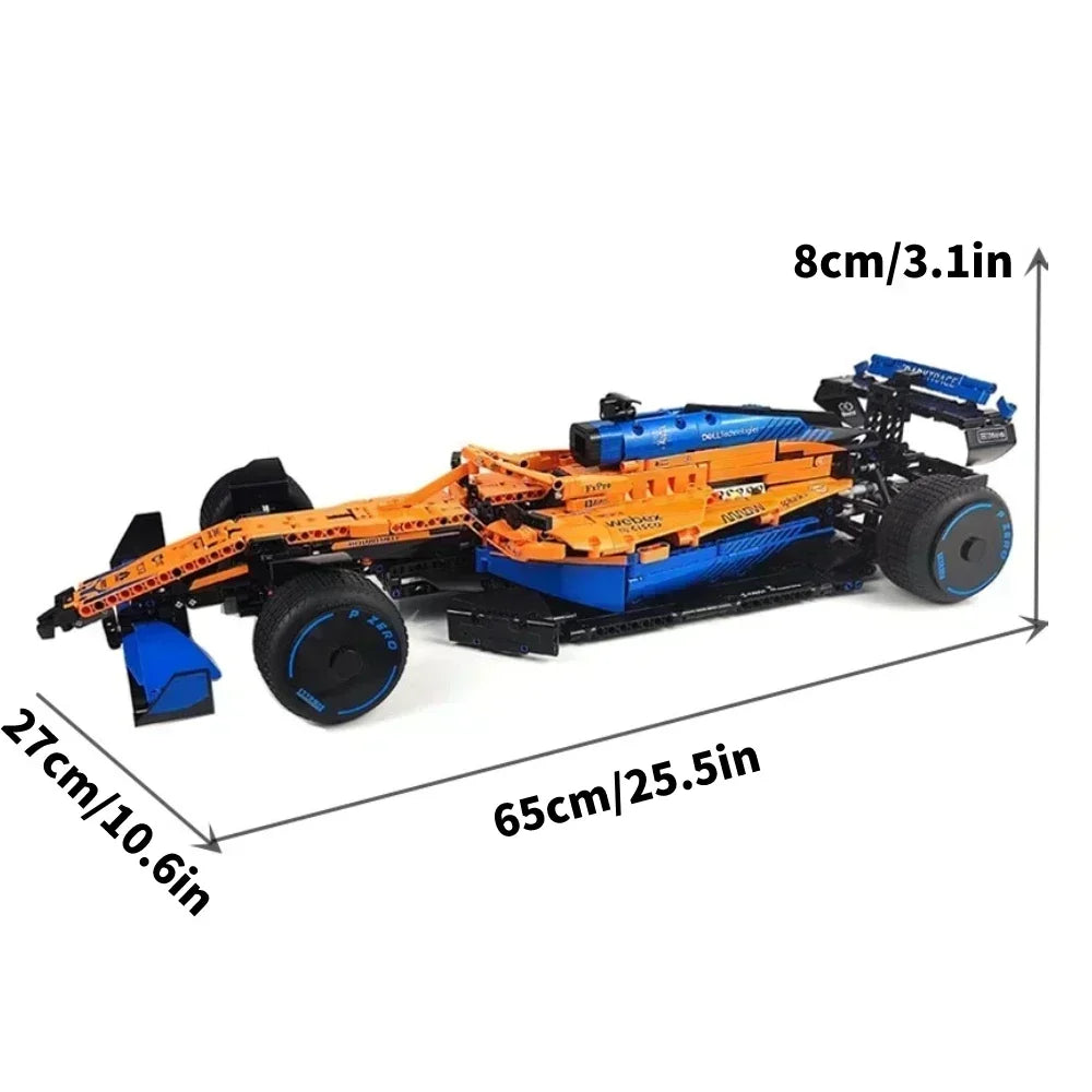 F1 W14 E Technic 1432+ Pcs 1:8 Sports Car Building Blocks – Compatible with 42141, DIY Model, Birthday Gift