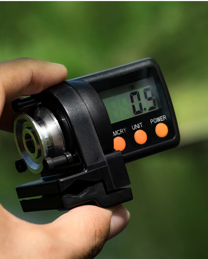 CHILENT 999.9M Digital Fishing Line Counter – ABS Night Display, Fishing Accessories (Battery Not Included)