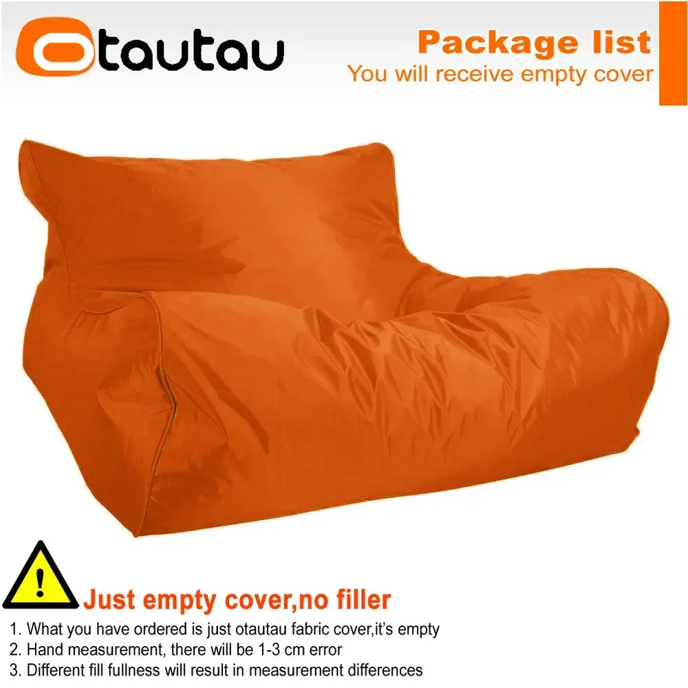 OTAUTAU Waterproof Floating Bean Bag Lounger Cover – Swimming Pool Sofa Bed Pouf, No Filler Chaise Lounge Recliner Puff SF019