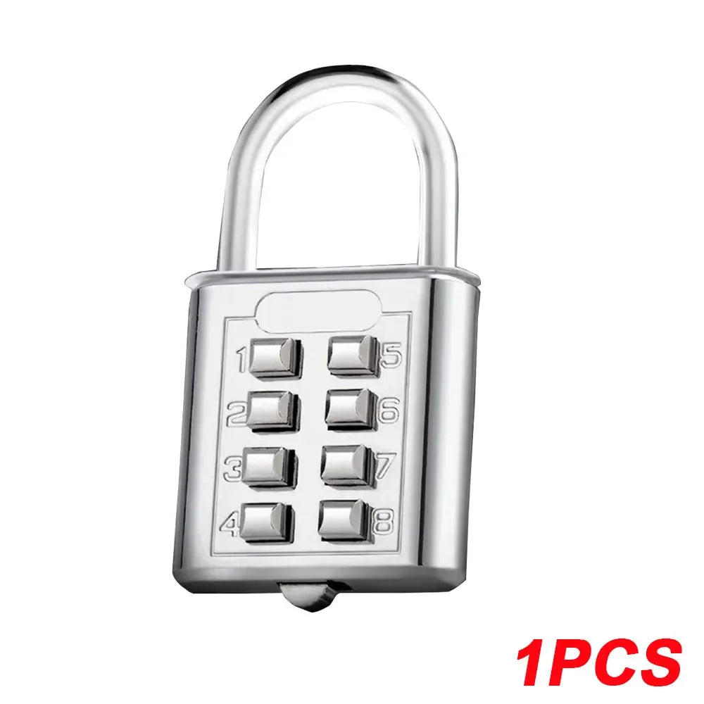 8-Digit Combination Padlock – Waterproof Zinc Alloy Travel Luggage & Outdoor Anti-Theft Smart Lock