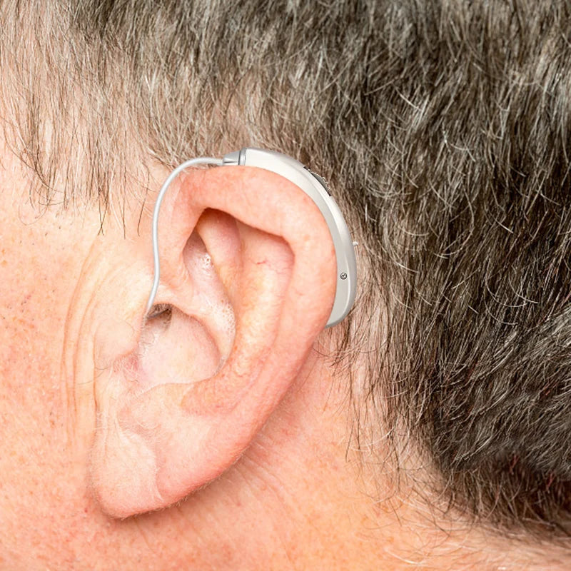 Rechargeable Invisible Hearing Aid: Mini Digital Sound Amplifier for Elderly with Deafness - Ideal for Severe Hearing Loss