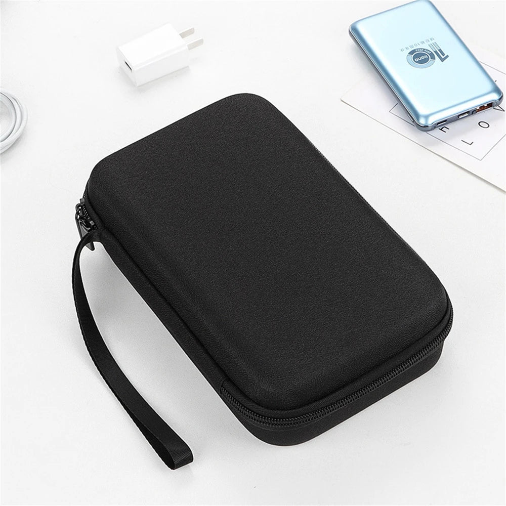 Large Capacity Travel Electronics Organizer – EVA Storage Bag for Tablet, Hard Disk, and Cables