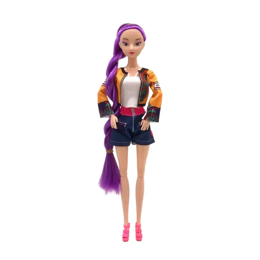 NEW KPop Demon Hunters Action Figure Dolls – Rumi, Mira, Zoey Princess DIY Plastic Toys for Girls