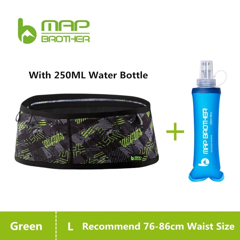 MAP BROTHER W1001 Woven Elastic Sports Waist Bag – Running, Triathlon, Marathon & Cycling Number Belt Pack