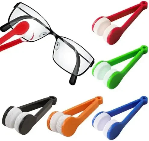 1-4pcs Portable Eyeglass Cleaner Brush – Microfiber Sunglasses & Spectacles Cleaning Tool