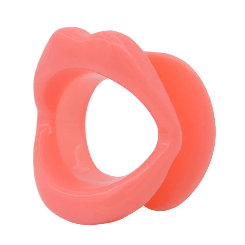 Silicone Lips O-Ring Gag – Oral Fixation Open Mouth BDSM Bondage Restraint for Couples, Adult Sex Toy