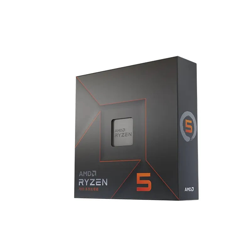 AMD Ryzen 5 7600X 6-Core 12-Thread CPU Processor - 4.7 GHz, 32MB L3 Cache, PCIe 5.0, 105W, LGA AM5 for Gaming