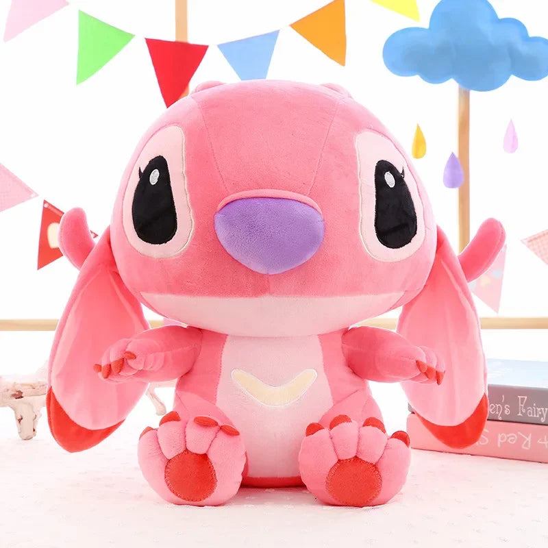20-60cm Giant Lilo & Stitch Plush – Cartoon Stuffed Anime Toys, Pendant Pillow for Kids Birthday Gift