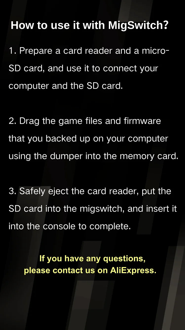 Mig Dumper Backup for NS Game Card – Compatible with Mig Switch