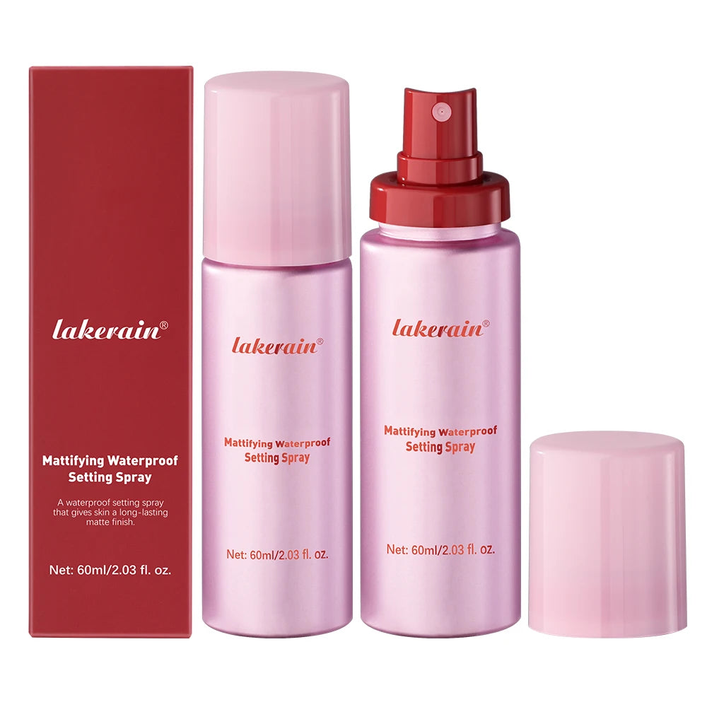 Mattifying Waterproof Setting Spray – Glossy to Matte Base Makeup Oil Control, Non-Sticky Make-Up Fixer for All Skin Types