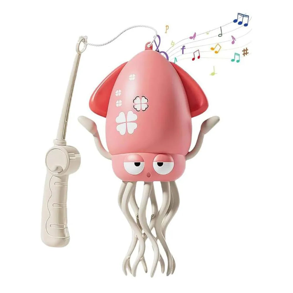 Electric Dancing Squid Toy – Auto-Sensing, Obstacle-Avoidance Interactive Pet with Music & Lights, Rechargeable Gift