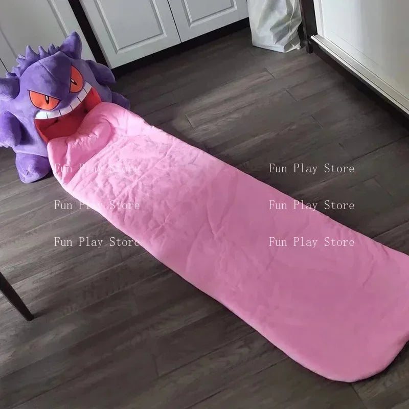 Pokemon Gengar Big Tongue Plush – Large Anime Sleep Pillow & Nap Blanket, Dual-Purpose Stuffed Toy Doll
