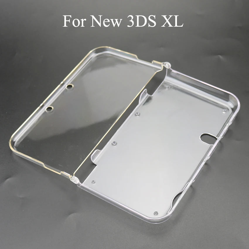 YuXi Clear Plastic Crystal Case — Hard Shell Protective Cover for NDSL, NDSi, New 3DS XL & GBA SP Game Console